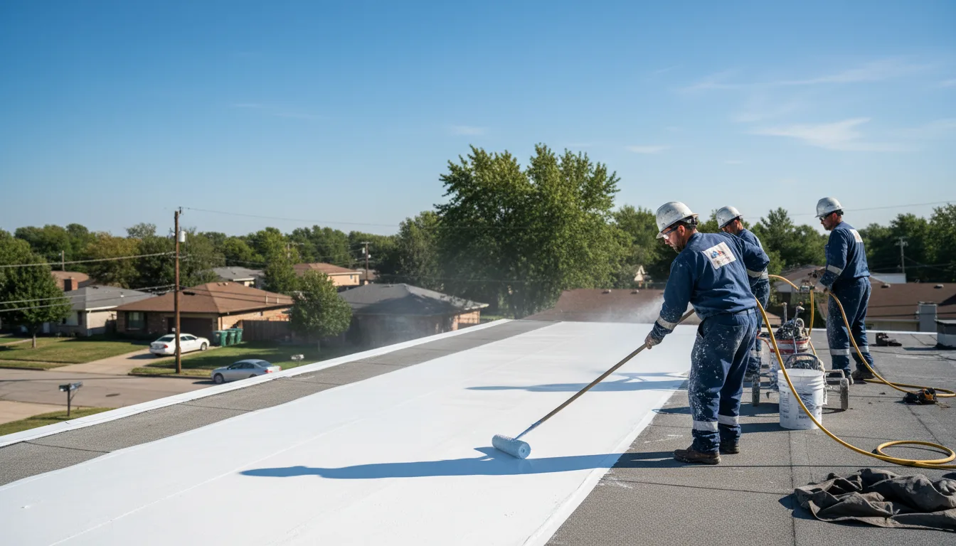 Commercial roof coating in Porterville, CA near me
